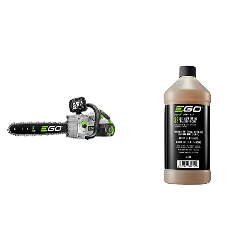 EGO Power+ 16-Inch 56-Volt Cordless Chainsaw Bundle with Bar Oil and Charger