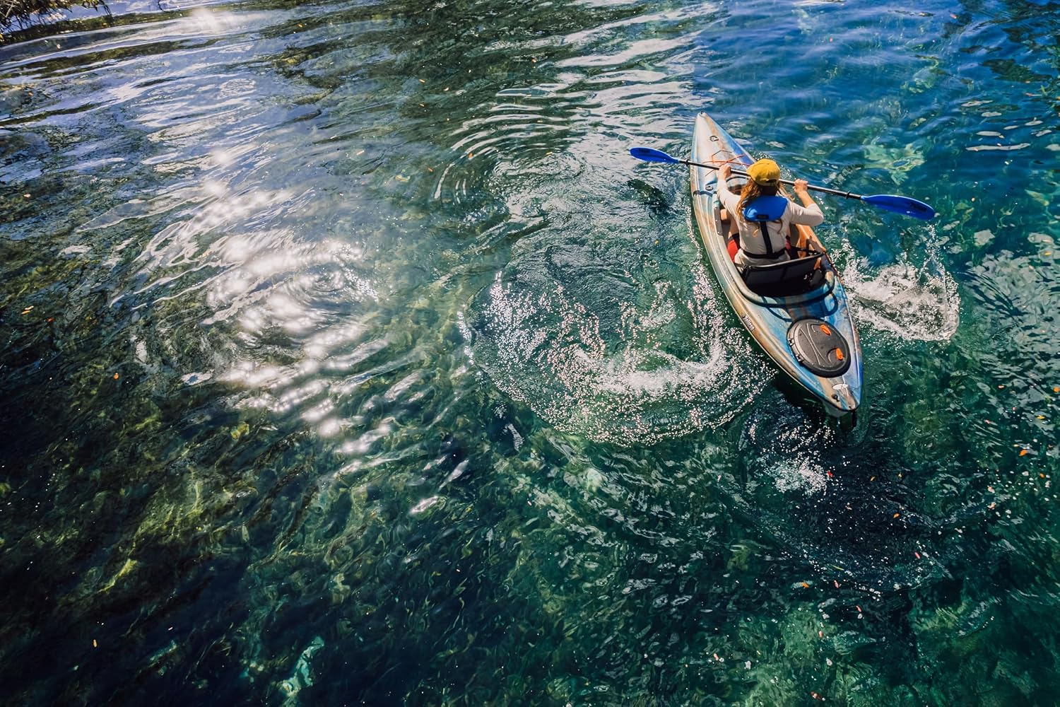 Pelican Argo 100XR - Premium Sit-in Recreational Kayak - Lightweight one Person Kayak - 10 ft - Cosmos