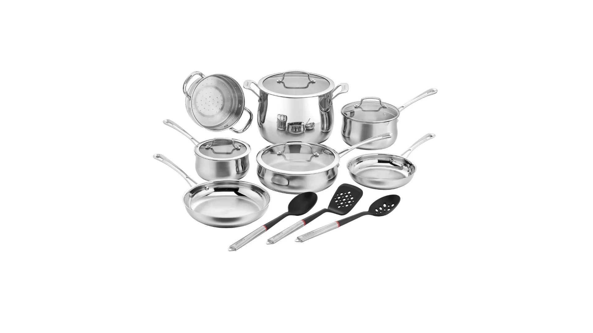 Cuisinart Contour 14-pc. Stainless Steel Cookware Set With Tools