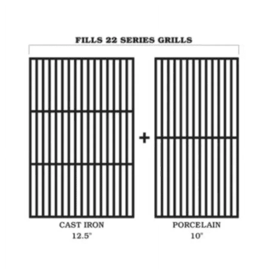 Traeger-BAC366 Cast Iron/Porcelain Grill Grate Kit for All Traeger 22 Series Grills