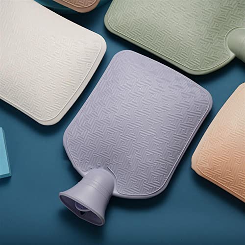 Hot-Water Bag，Hot Water Bag Durable Winter Warmer Hot Water Bag Multipurpose Latex Hot Water Bottle/Bianco