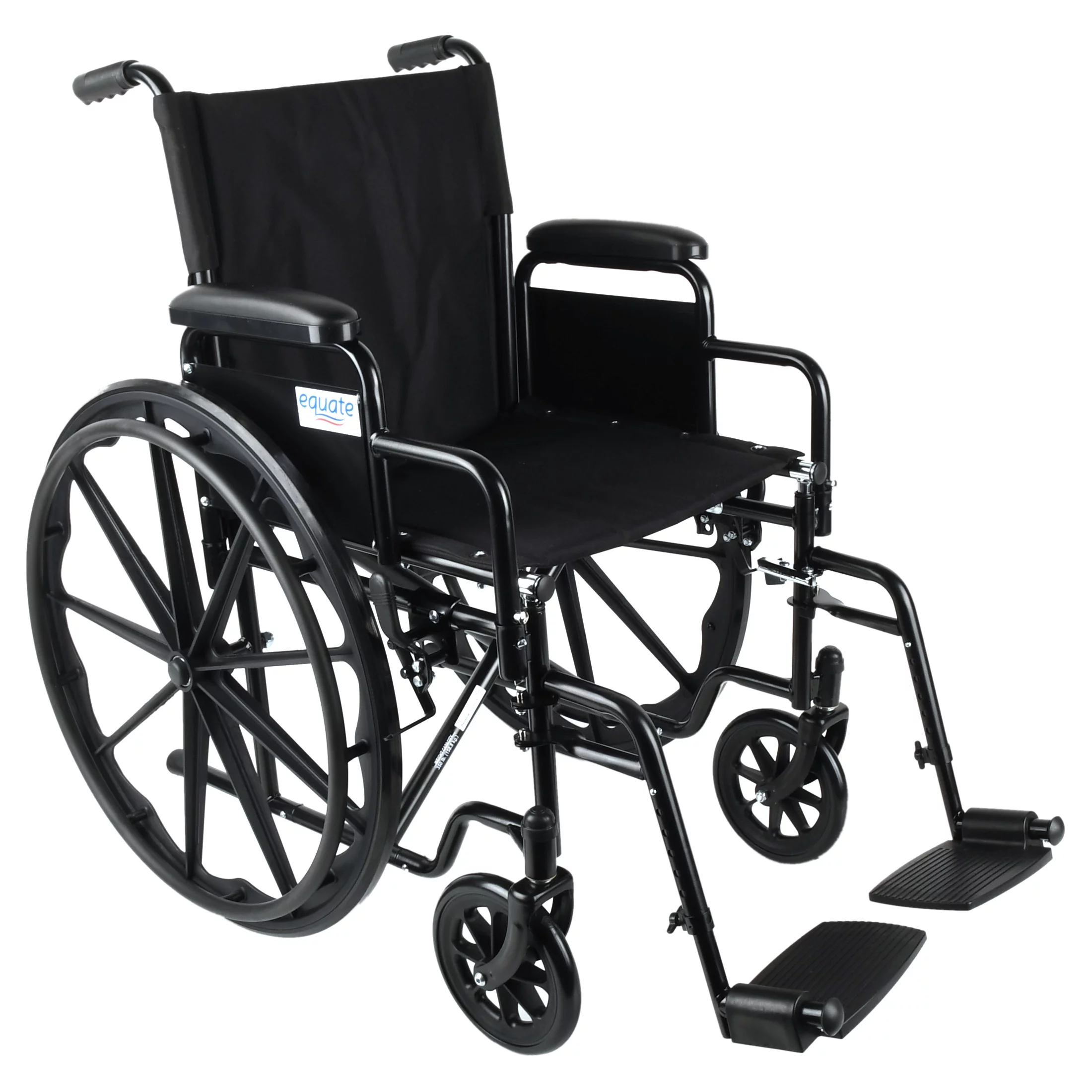 Equate Lightweight Foldable Steel Wheelchair with 18