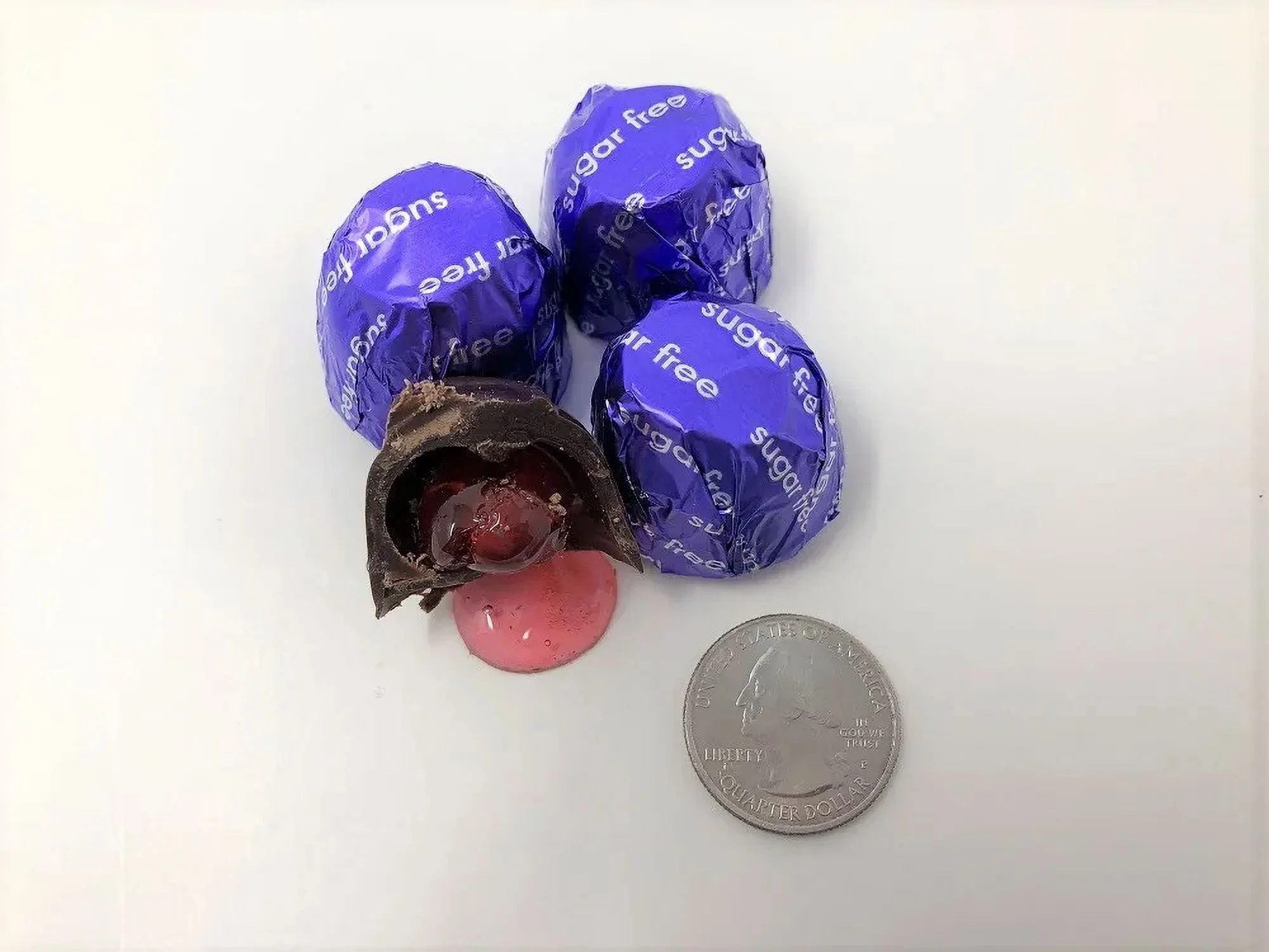 Sugar Free Cordial Cherry Dark Chocolate Candy 1 pound liquid cherries