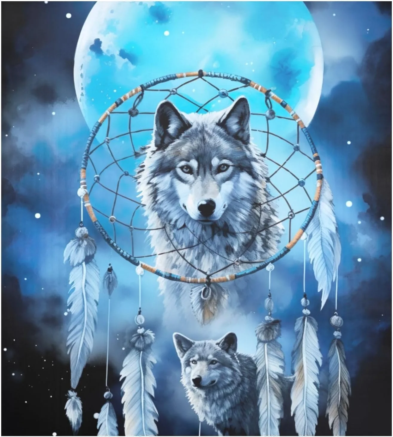 Coolnut Magnetic Dishwasher Stickers Cute Wolf Kitchen Dishwasher Cover Sticker, Panel Decal Home Cabinet Appliances Stickers 23in W x 26in H Home Decor