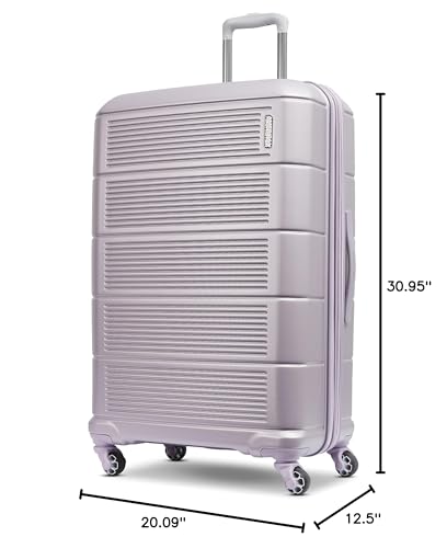 American Tourister Stratum 2.0 Expandable Hardside Luggage with Spinner Wheels, Purple Haze, Carry-on