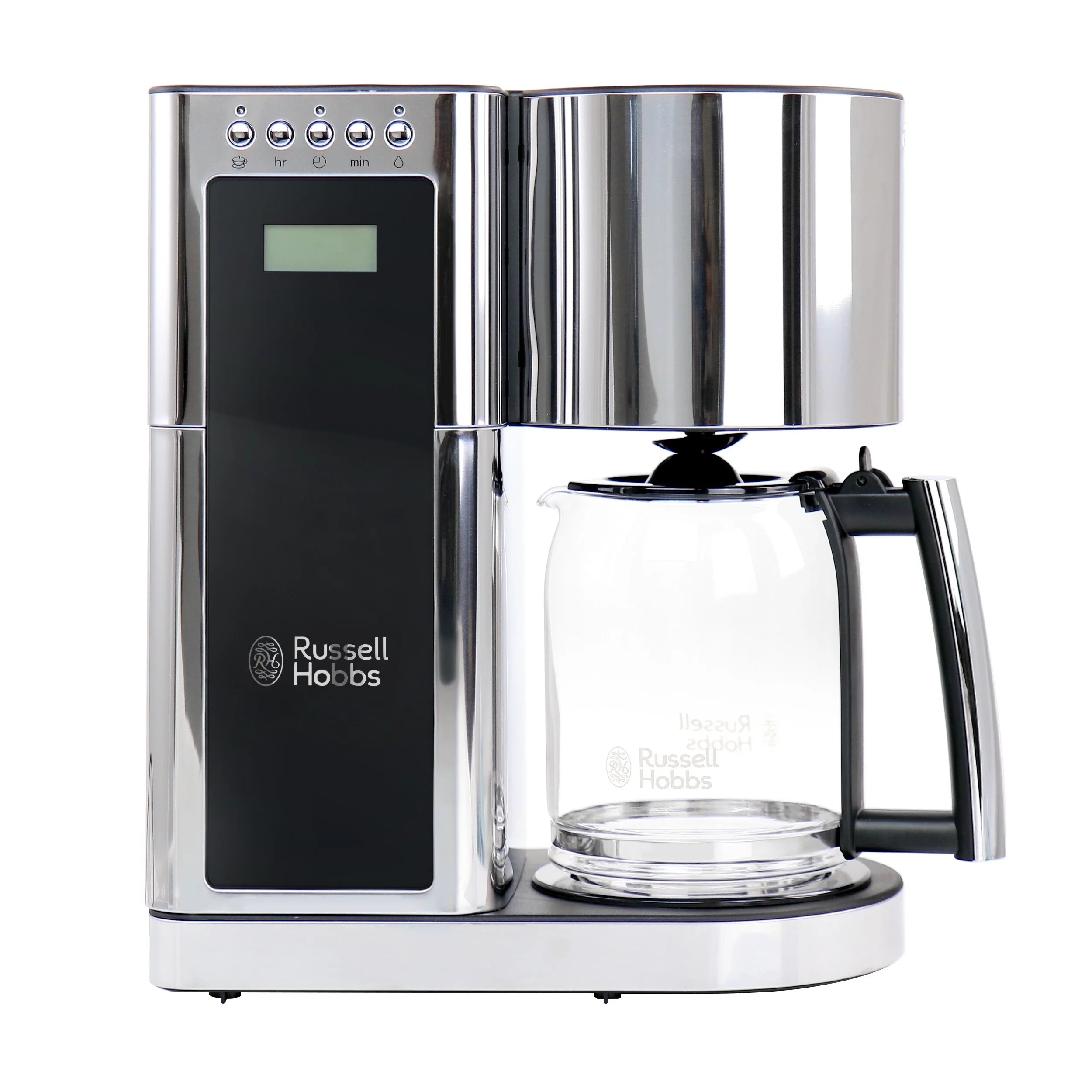 Russell Hobbs Modern Sleek Chrome Glass Coffeemaker - 8 Cup Brewing Capacity