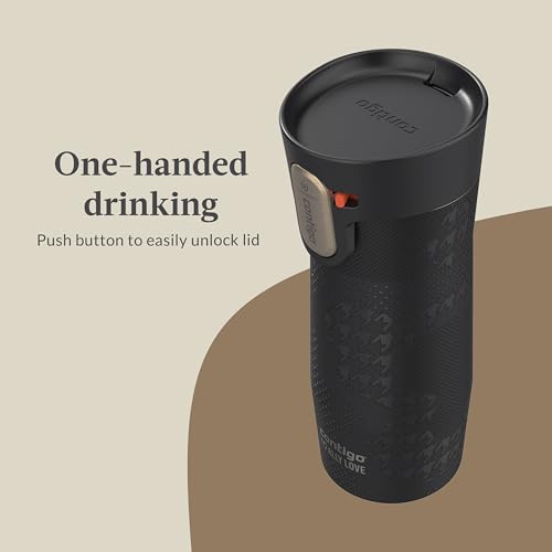 Contigo AUTOSEAL West Loop Vacuum-Insulated Stainless Steel Travel Mug with Easy-Clean Lid 20 oz Sake
