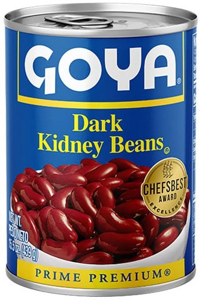 Goya Low Sodium Dark Red Kidney Beans, 15.5 Ounce -- 24 per case