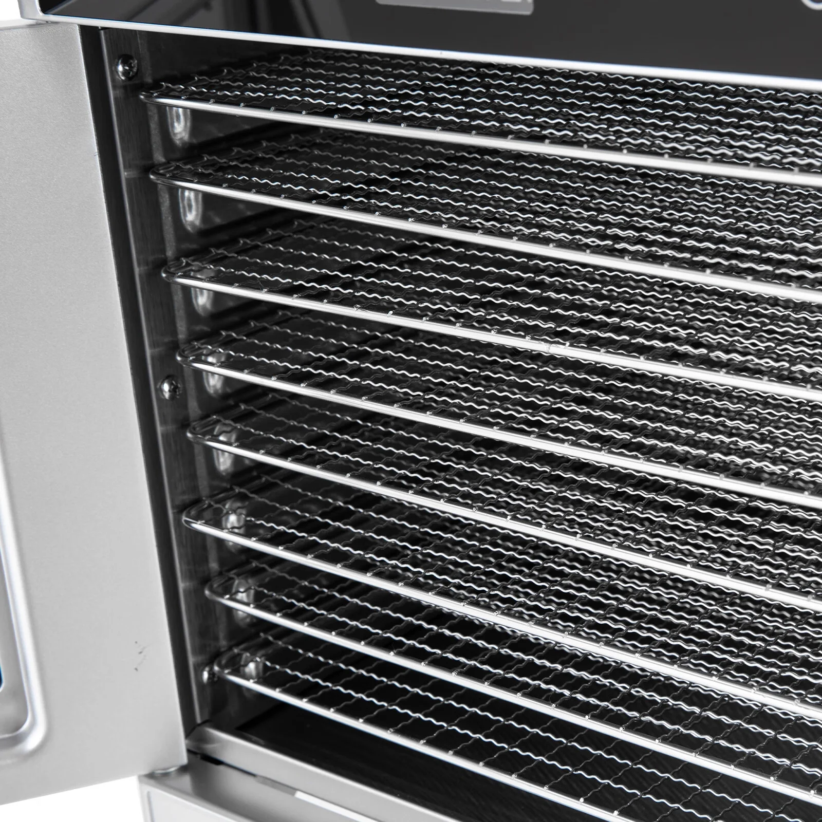 Aiqidi 8 Trays Food Dehydrators Commercial Vegetables Fruit Meat Jerky Dryer Stainless Steel Food Dryer Machine 700W Electric Food Drying Machine with Adjustable Digital Timer & Temperature Control