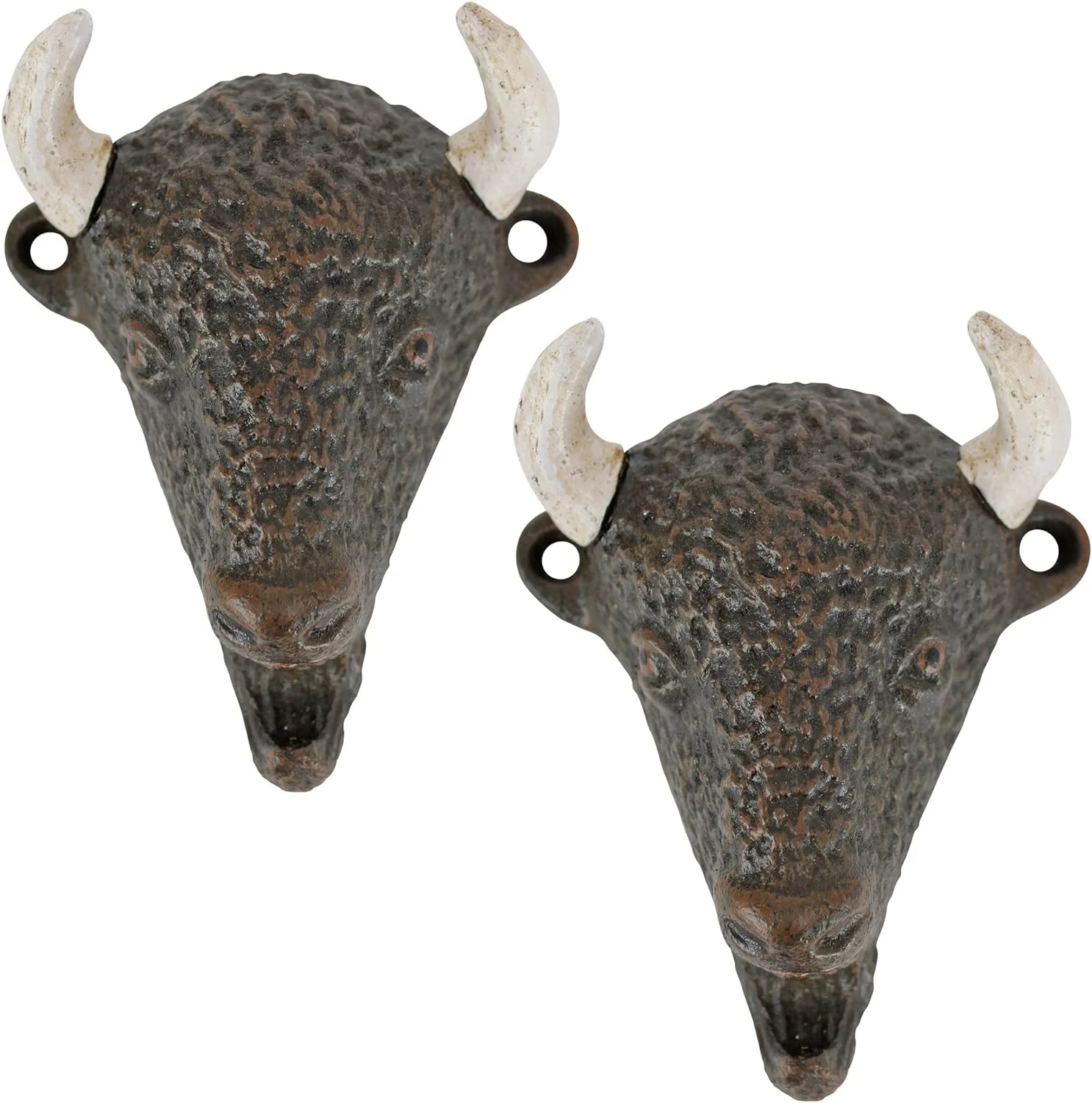 The Great Plains Buffalo Cast Iron : Set Of Two