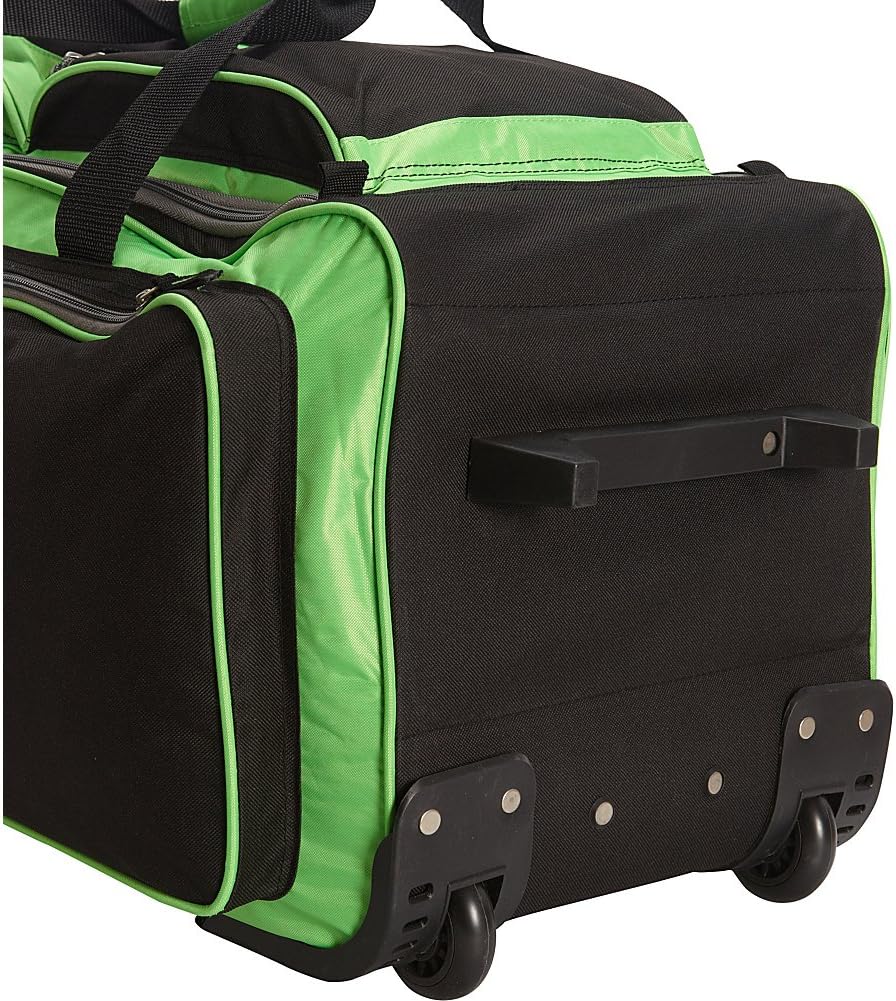 Travelers Club Luggage Rolling Duffel, Teal, 30