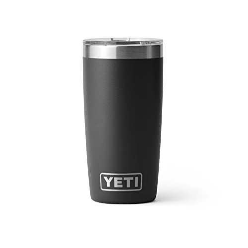 YETI Rambler 10 oz Tumbler, Stainless Steel, Vacuum Insulated with MagSlider Lid, Firefly Yellow