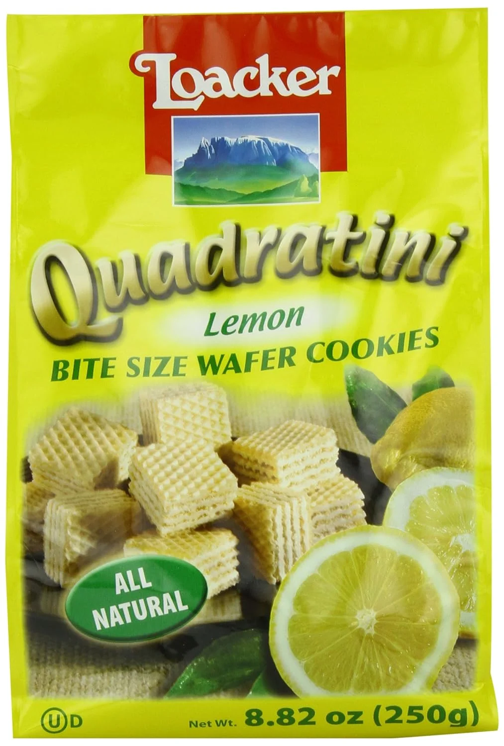 Quadratini Lemon Wafer Cookies, 8.82 Ounce