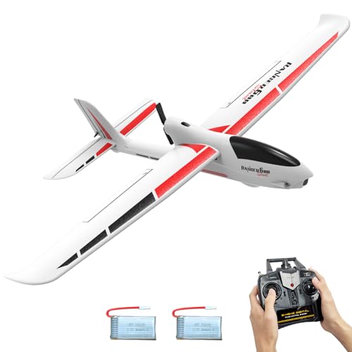 VOLANTEXRC RC Plane, 4CH Remote Control Glider Airplane RTF with 6-Axis Gyro, 3 Modes & Aerobatics Easy to Fly, 2.4GHz Radio Controlled Aircraft for Beginners, Boys & Adults, Ranger600 Stunt, Black