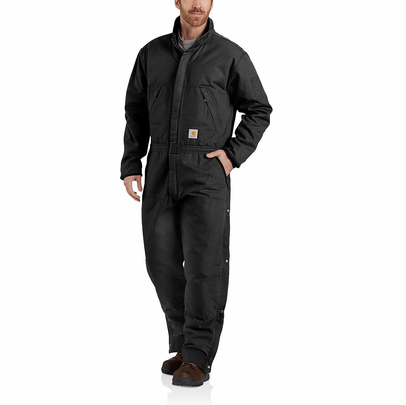 Carhartt Loose Fit Washed Duck Insulated Coverall | Black | 3XL