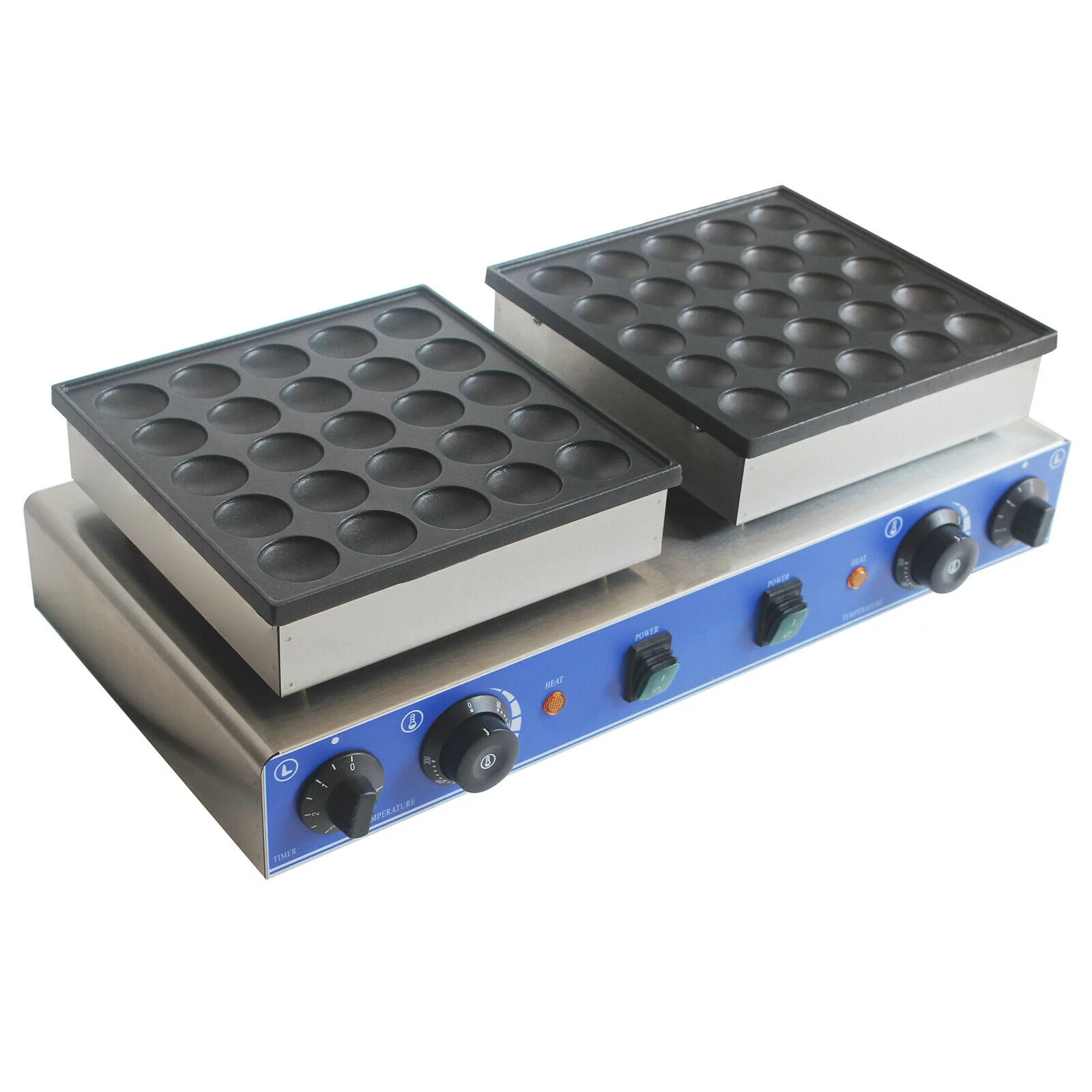 Mini 50PCS Dutch Pancake Baker Commercial Waffle Maker Machine 1.8in Nonstick Nonstick 110v Electric 50pcs 1.7