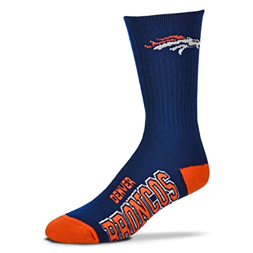 FBF - NFL Deuce Adult Team Logo Crew Dress Socks Footwear for Men and Women Game Day Apparel
