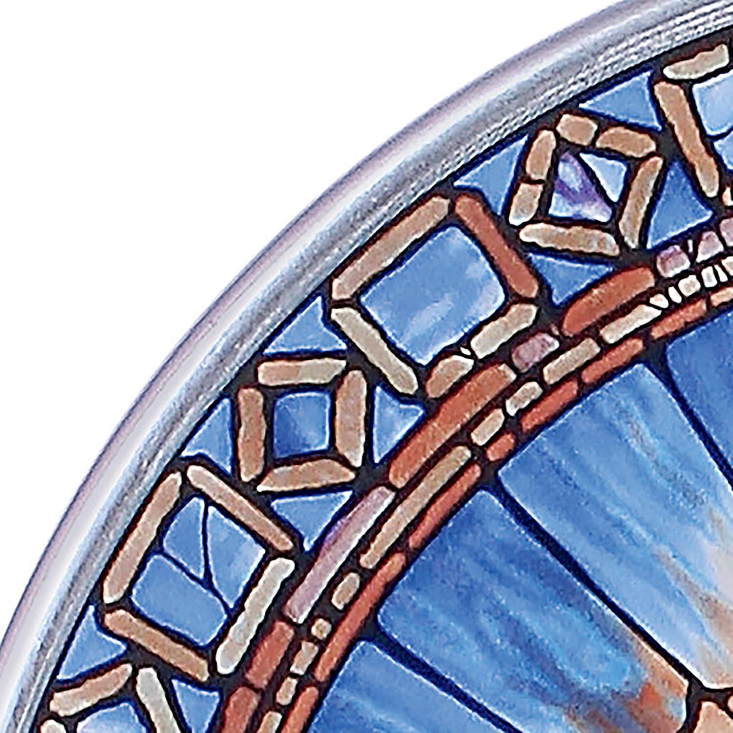 Stained Glass Panel - The Holy Spirit Round Stained Glass Window Hangings - Art Glass Window Treatments