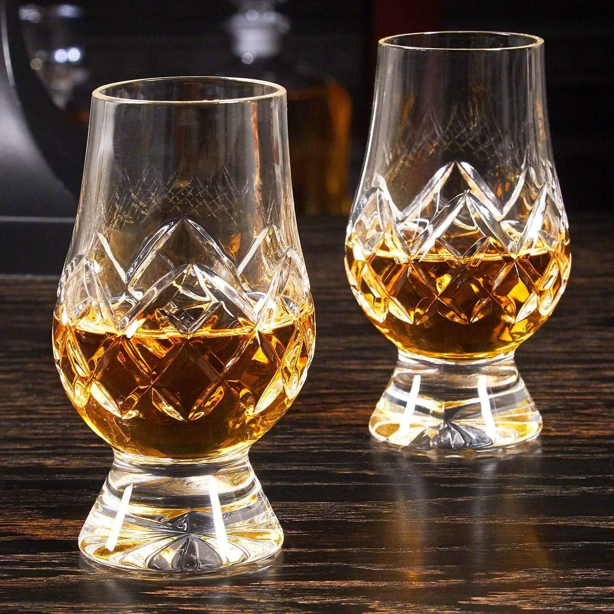 Cut Crystal Whiskey Glasses