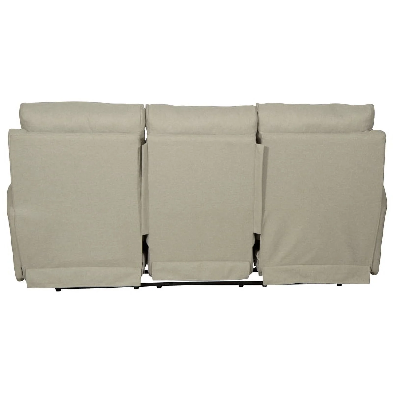 Catnapper Eastland Power Lay Flat Reclining Sofa in Beige Fabric