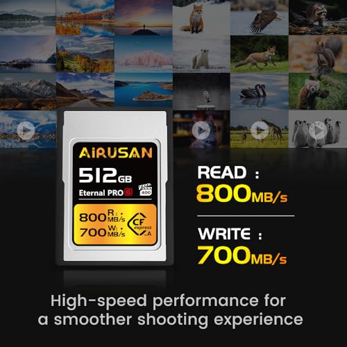 256GB CFexpress Type A Memory Card, Up to 800MB/s Read Speed & 700MB/s Write Speed, CFexpress Type A Card for RAW 4K/8K Video Recording Compatible with Sony Alpha Sony FX Cameras