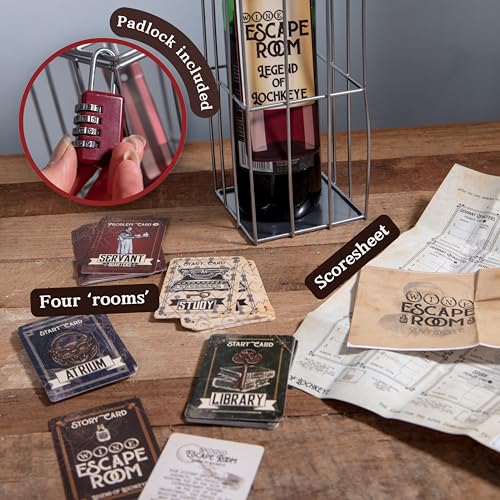 Boxer Gifts Escape Room Game - Wine Bottle Puzzle Box for Adults - Unusual Gifts for Men & Women