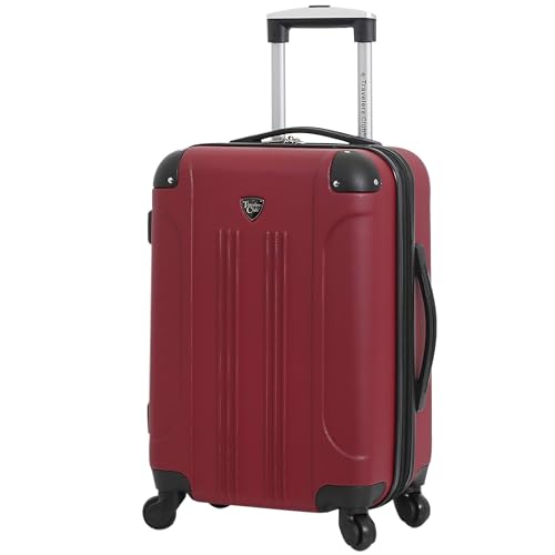 Travelers Club Chicago Hardside Expandable Spinner Luggage, Teal, 20