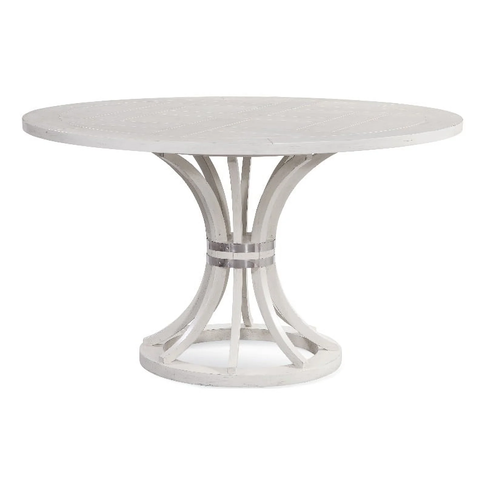 Maxine Round Dining Table in White Wood