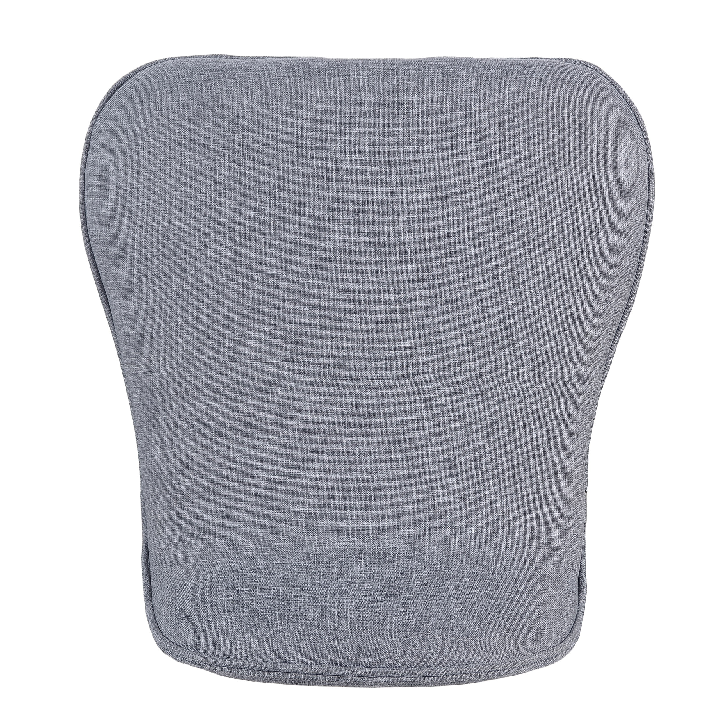 Noble House Brookes Mid-Century Modern Upholstered Barstools (Set of 2), Gray and Natural Oak