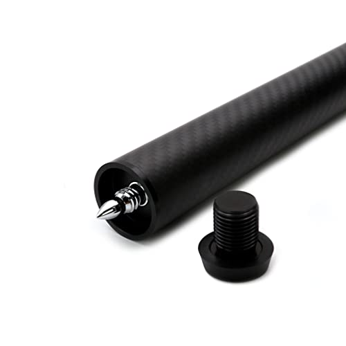 CUESOUL Carbon Fiber Pool Cue Extension with 3 Bumpers Fittings