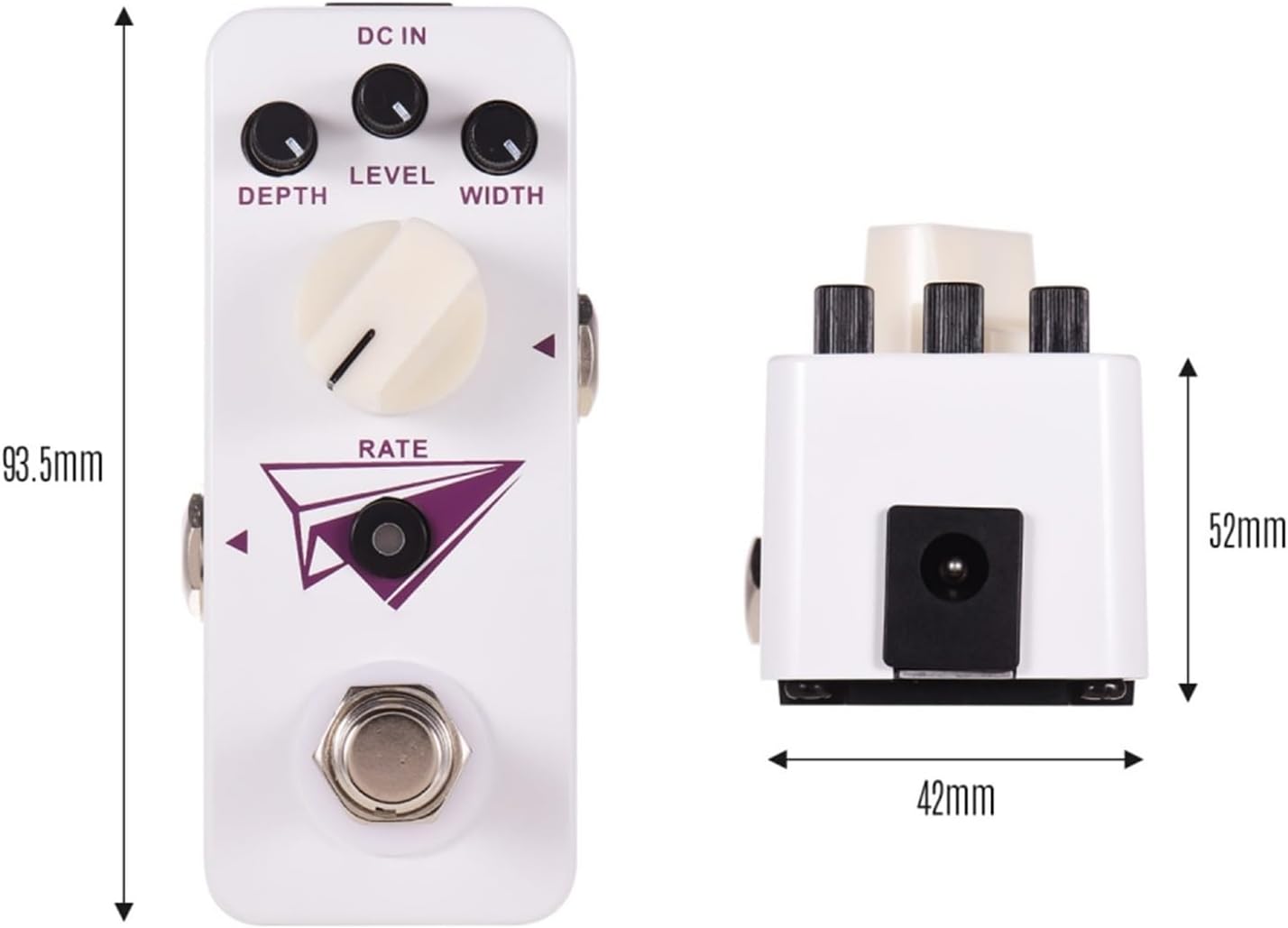 Modulation Guitar Pedal Digital Multi-Frequency Flanger Pedal Electric Guitar Effect Pedal Micro Series Compact Pedal
