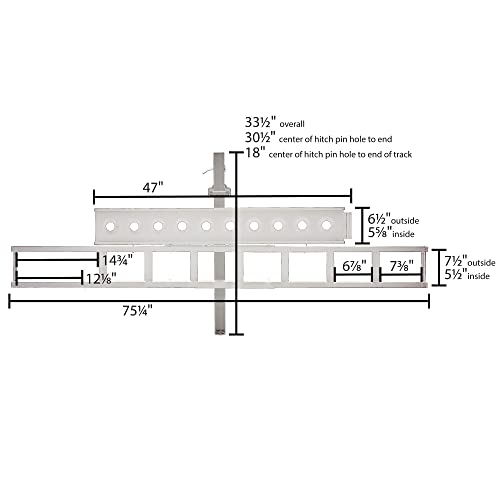 Black Widow Motorcycle Hitch Carrier with Loading Ramp Lightweight Aluminum 400 lb. Capacity Anti-Rattle Included Fits 2