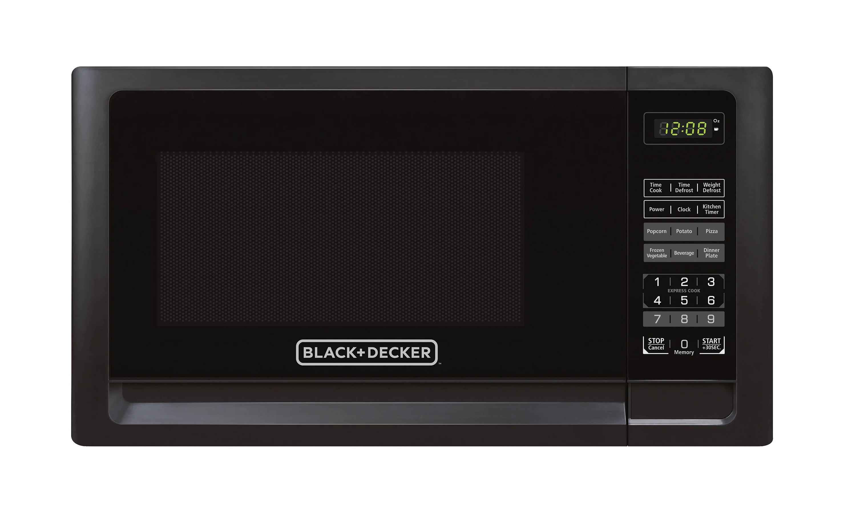 Black+Decker 0.7 Cu. Ft. Digital Microwave, Black