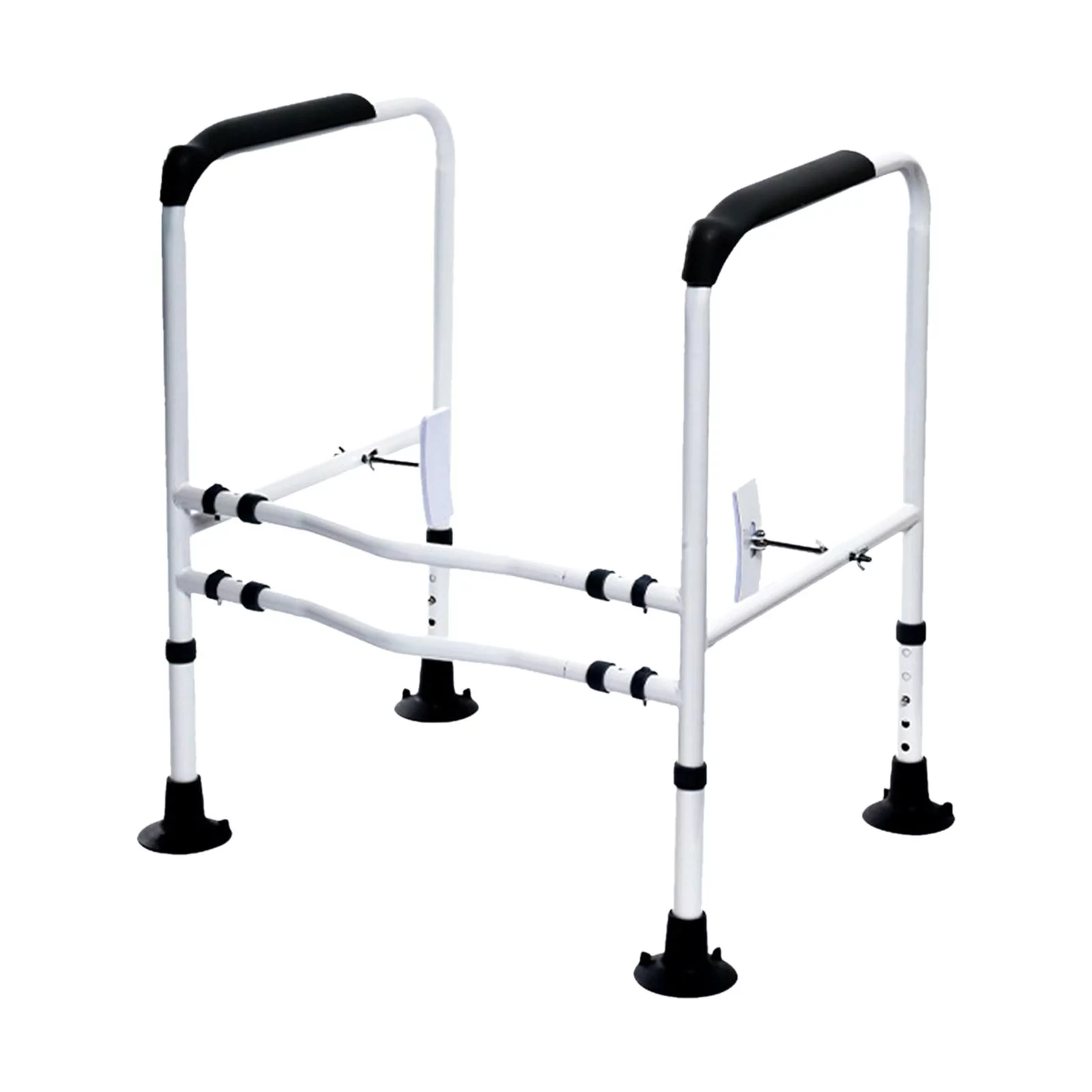 Bathroom Armrest, Toilet Bars, Comfortable Handles Lightweight Durable Fall Prevention Toilet Grab Bar, Toilet Safety Rail, for Men Women Black