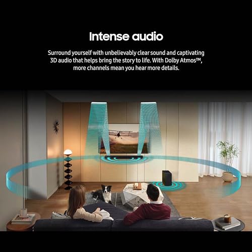 SAMSUNG Q990D 11.1.4ch Soundbar w/Wireless Dolby Atmos Audio, Rear Speaker Included, Q-Symphony, SpaceFit Sound Pro, Adaptive Sound, Game Mode Pro with Alexa Built-in, HW-Q990D/ZA