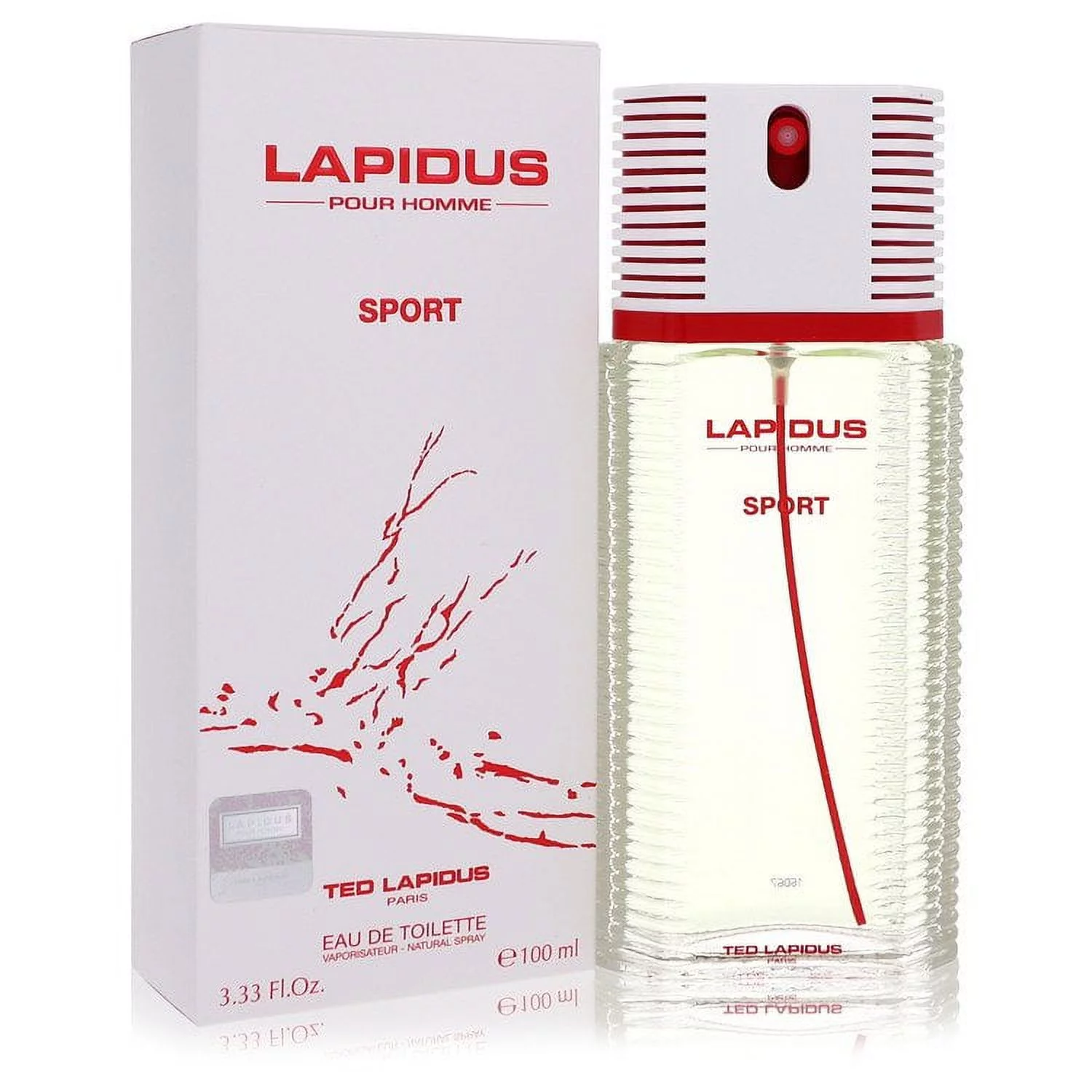( 2 Pack ) of Lapidus Pour Homme Sport by Ted Lapidus Eau De Toilette Spray 3.33 oz For Men