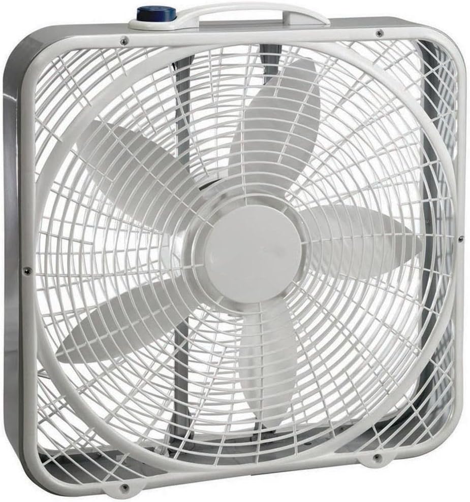 Lasko, White 3733 Box Fan, 3-Speed, Inch, 20