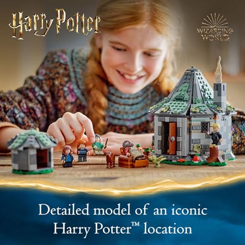 LEGO Harry Potter Hagrid's Hut: an Unexpected Visit - Harry Potter Toy for Boys & Girls Ages 8+ - Kids Building Toys W/Buildable House, 7 Minifigures & Dragon - 76428