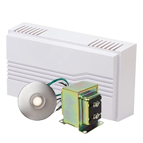 Newhouse Hardware Hardwired Chime Kit with 16-Volt/30VA Transformer and Recess-Mount Metal Satin Nickel Button