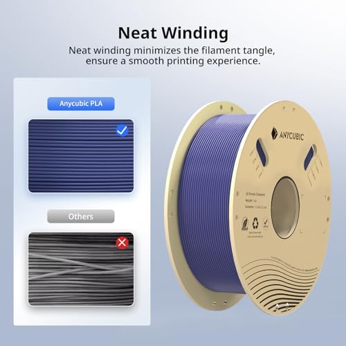 ANYCUBIC PLA+ 3D Printer Filament Bundle, PLA Plus 1.75mm Dimensional Accuracy +/- 0.02mm, Fit Most FDM 3D Printers, 1KG Spool, 2KG Gray+Gray