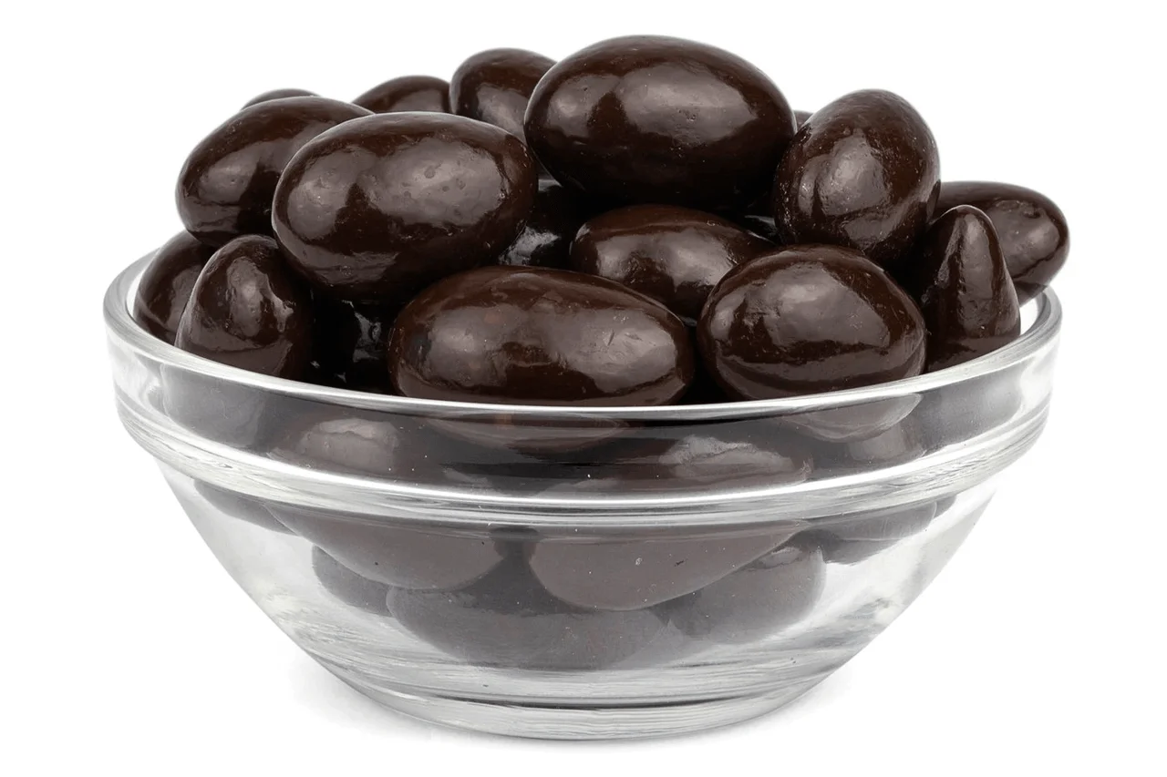 Dark Chocolate-Covered Almonds Bulk Food Service 20 lbs/9.07 kgs
