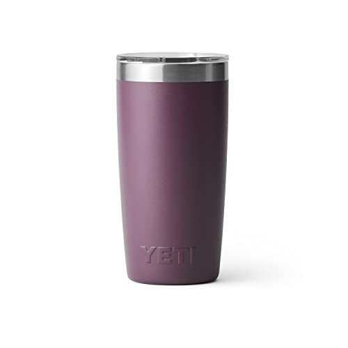 YETI Rambler 10 oz Tumbler, Stainless Steel, Vacuum Insulated with MagSlider Lid, Firefly Yellow