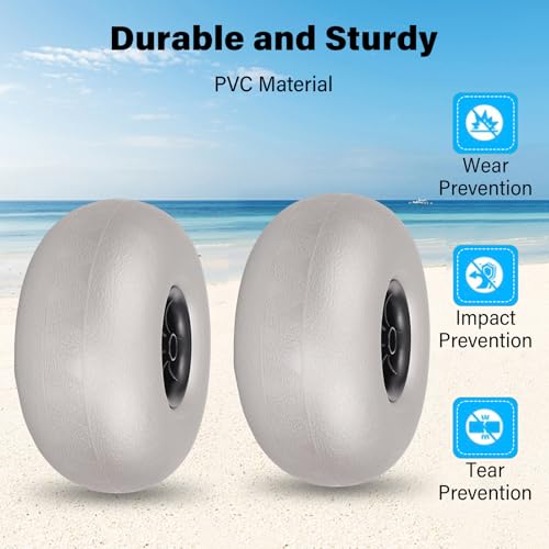 2Pcs Balloon Wheels Beach Cart Tires, 10