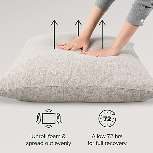 ZINUS Aidan Sling Accent Chair, Metal Framed Armchair with Shredded Foam Cushioning, Black