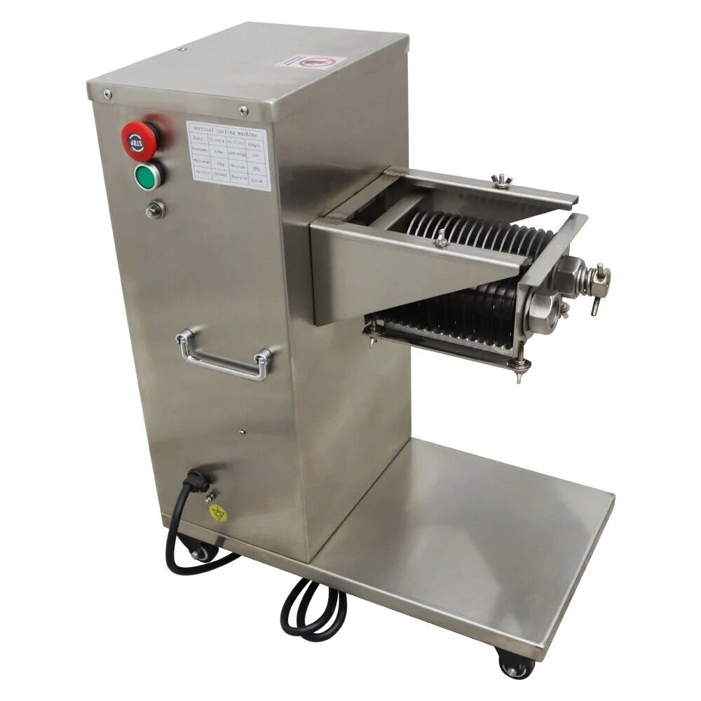 Meat Cutter Steak Vegetable Slicer with 8mm Knife Set Stainless Steel 500KG/H