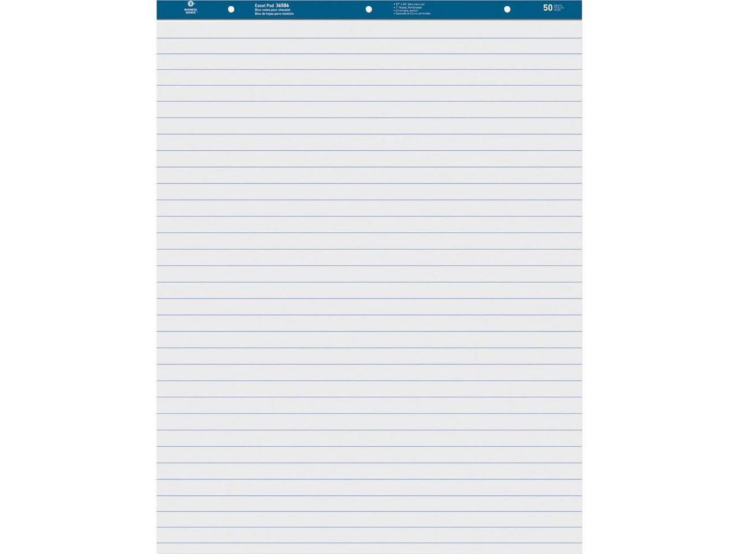 Business Source, BSN38590, Standard Ruled Easel Pad, 2 / Carton