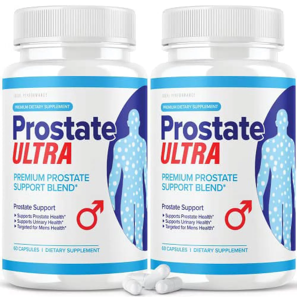Prostate Ultra Supplements for Men Prostate Health Formula (2 Pack - 120 Capsules)