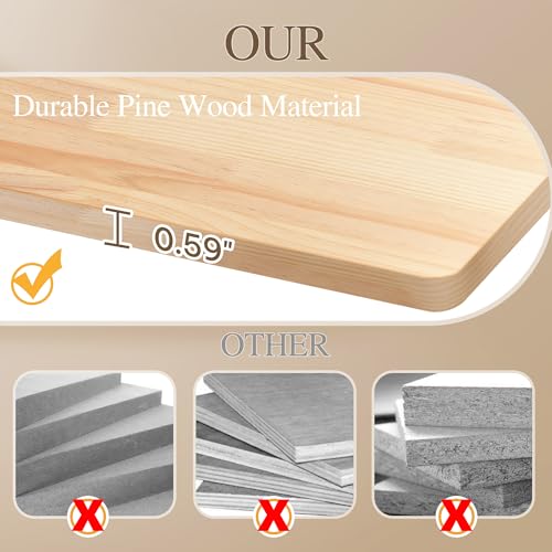 Cat Wall Shelves and Perches, Solid Wood Wall Mounted Cat Furniture, Set of 13 Cat Climbing Shelves with Moon Hammock, House, Wall Ladder, Scratching Post and Cat Tunnel