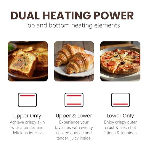 Elite Gourmet EAF0852SS 8.5Qt. Capacity Air Fryer Oven, Air Fry, Broil, Toast, Bake & Broil with Convection, Time and Temperature Controls, 800-Watts, Includes 25 Delicious Recipes, Stainless Steel