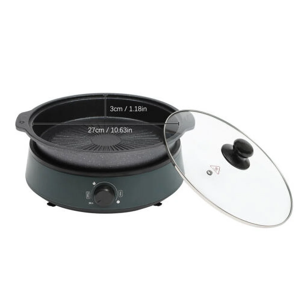 Electric Hot Pot Electric Removable Non Stick Split Kitchen Cooker 4 L 1350W